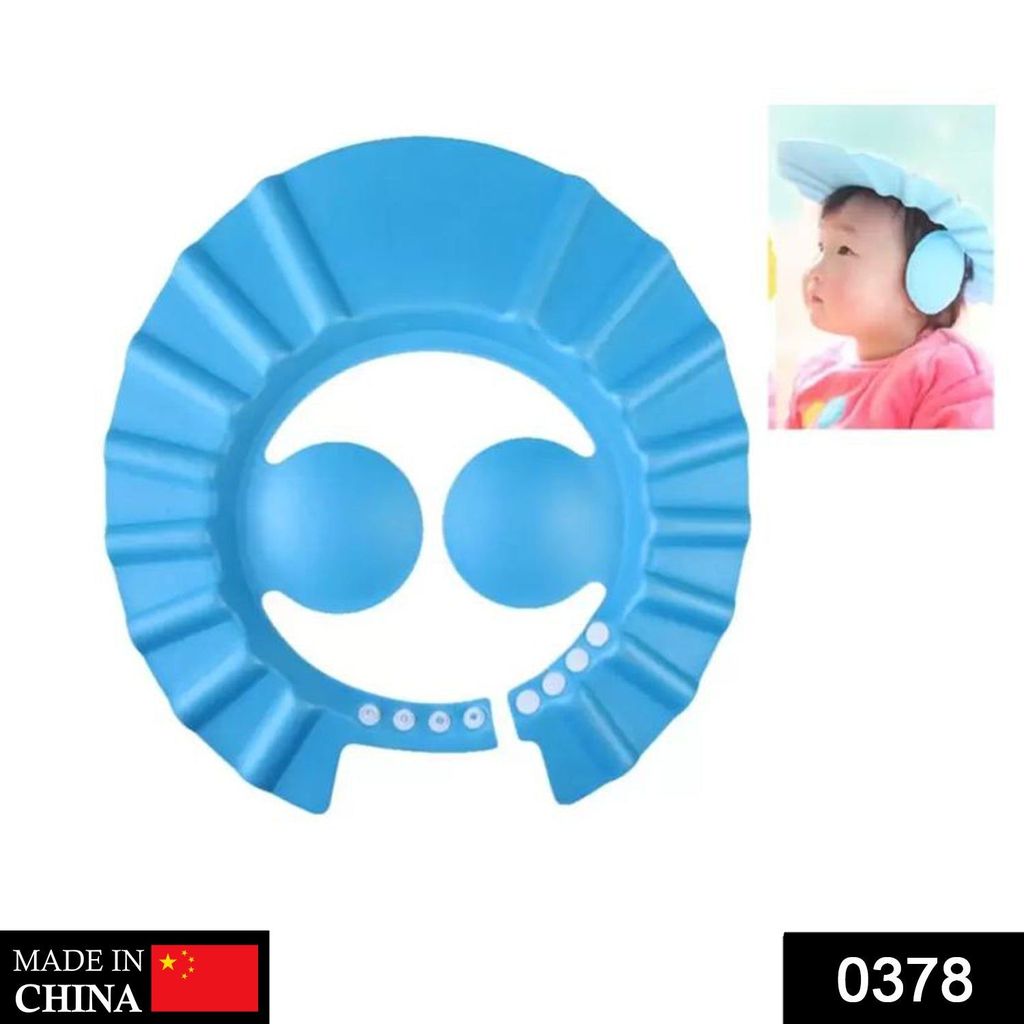 Adjustable Safe Soft Baby Shower cap view 2