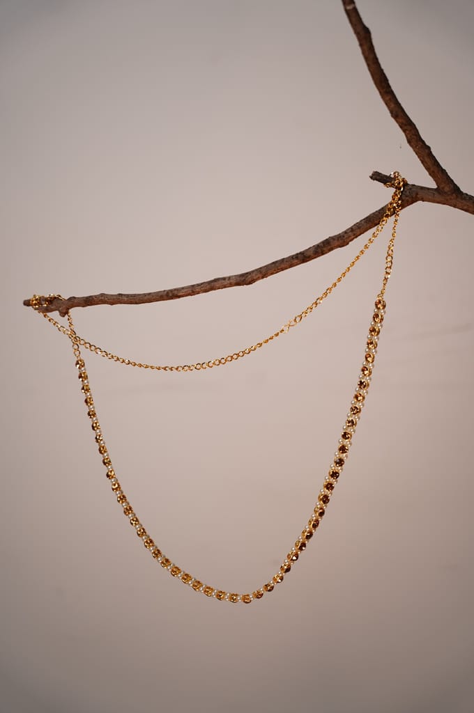 Handwork Gold Ball Chain Desing Kamarpatti view 2