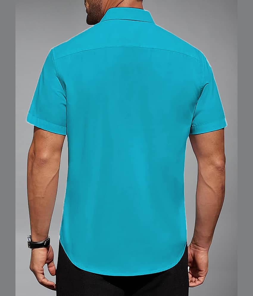 BHUVIKOO Cotton Blend Slim Fit Solids Half Sleeves Men's Casual Shirt - Beige ( Pack of 1 ) view 2