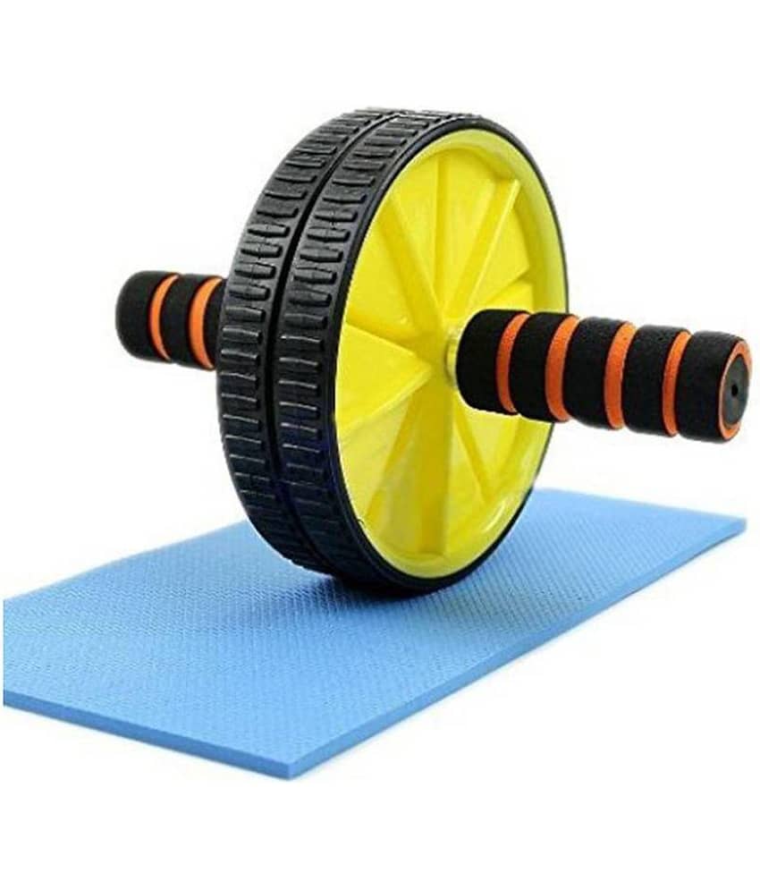 Vp stores TOTAL BODY FITNESS WORKOUT - Ab Roller Ab Wheel Abdominal Workout Roller For Ab Exercises. CUSHIONED HANDLES. UNISEX WITH FREE MAT view 2