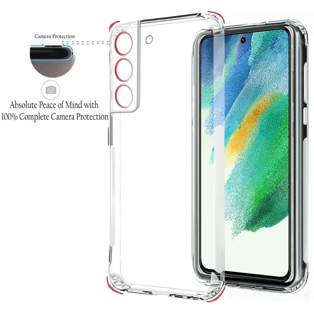Faircost Back Cover for Samsung Galaxy S21 FE 5G Shockproof (Silicon| Transparent) view 2