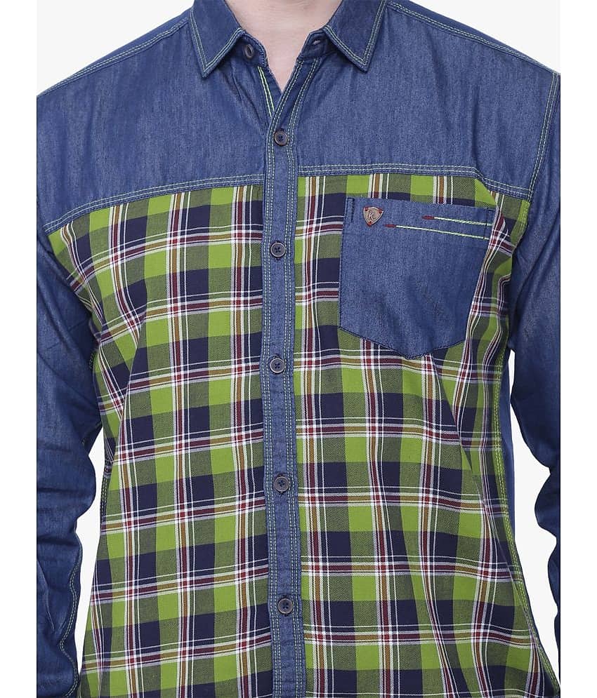 Kuons Avenue - Orange Denim Regular Fit Men's Casual Shirt ( Pack of 1 ) view 2