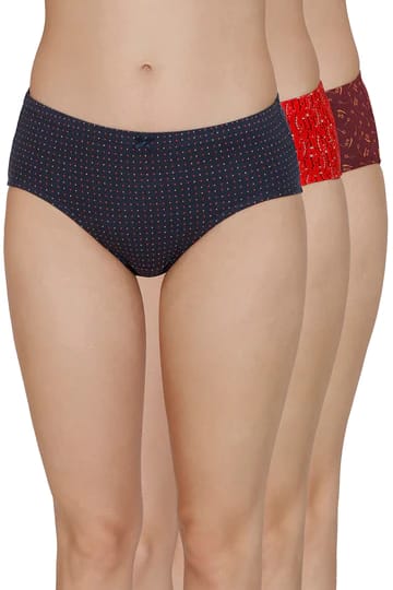 Amante Womens Hipster Printed Panties Pack of 3 view 2