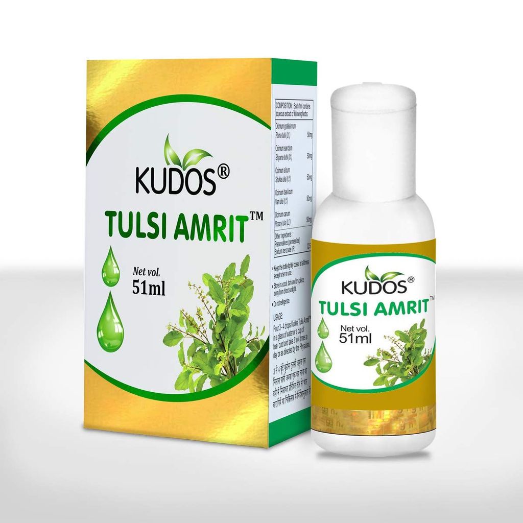 Kudos Ayurveda Tulsi Amrit | Best Tulsi Drops for Immunity Booster - 51ml | Healthy Lifestyle, Pure Ayuvedic & Safe view 2