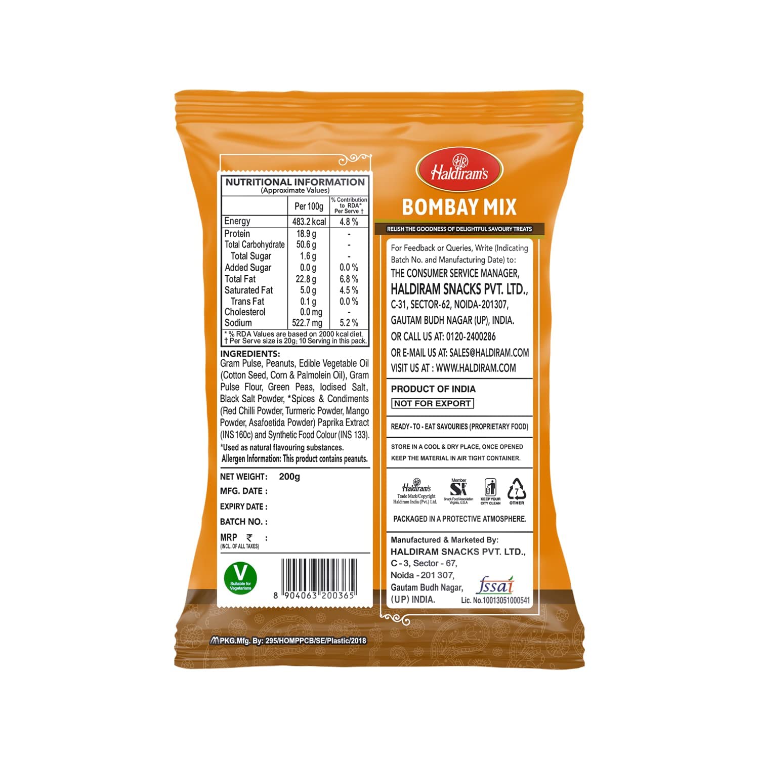 Haldirams Namkeen - Bombay Mixture, 200G view 2