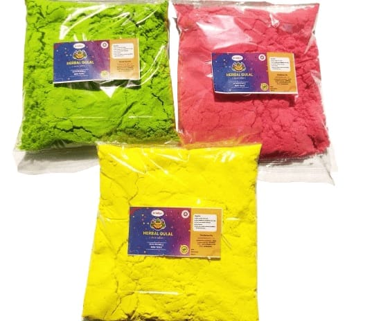 HERBAL COLOURS WITH 12 PIECES OF DHOOP CUP (Combo of Dhoop and Colors ) view 2