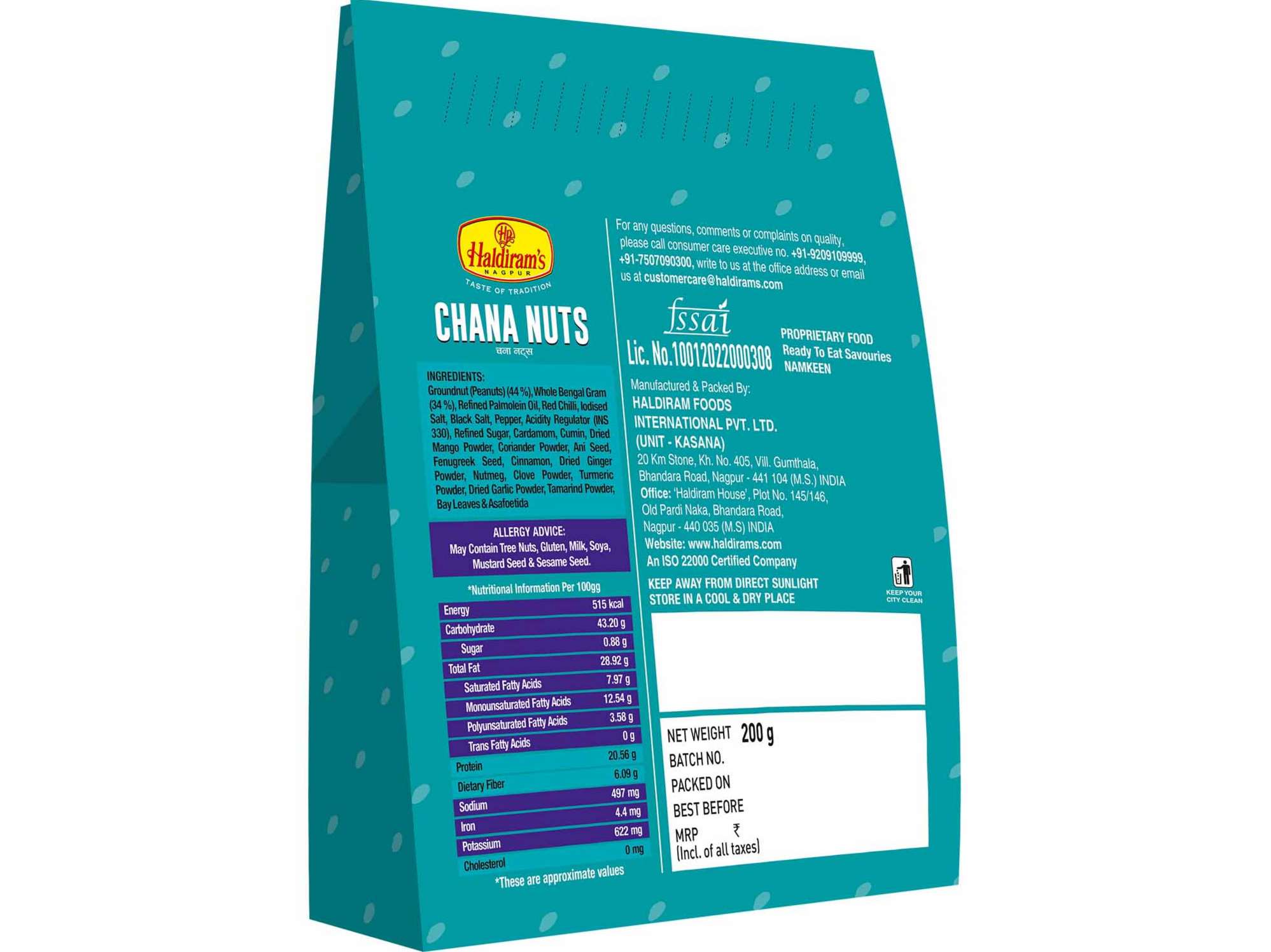 Haldiram's Chana Nuts Standy Namkeen - 200 gm view 2
