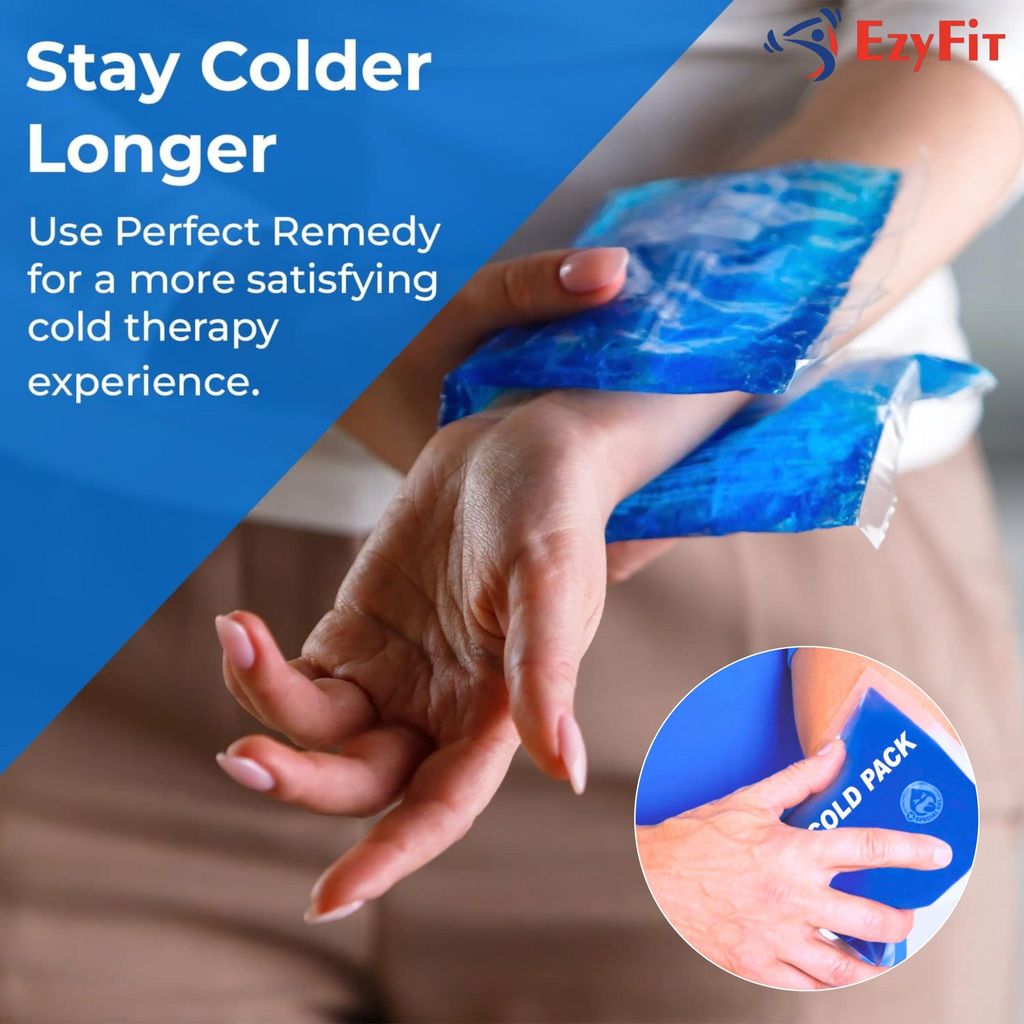 EZYFIT Reusable Hot & Cold Soft and Flexible Gel Pack for Pain Relieving - 250 * 120 mm | Hot Compression Pack for Pain Relief view 2