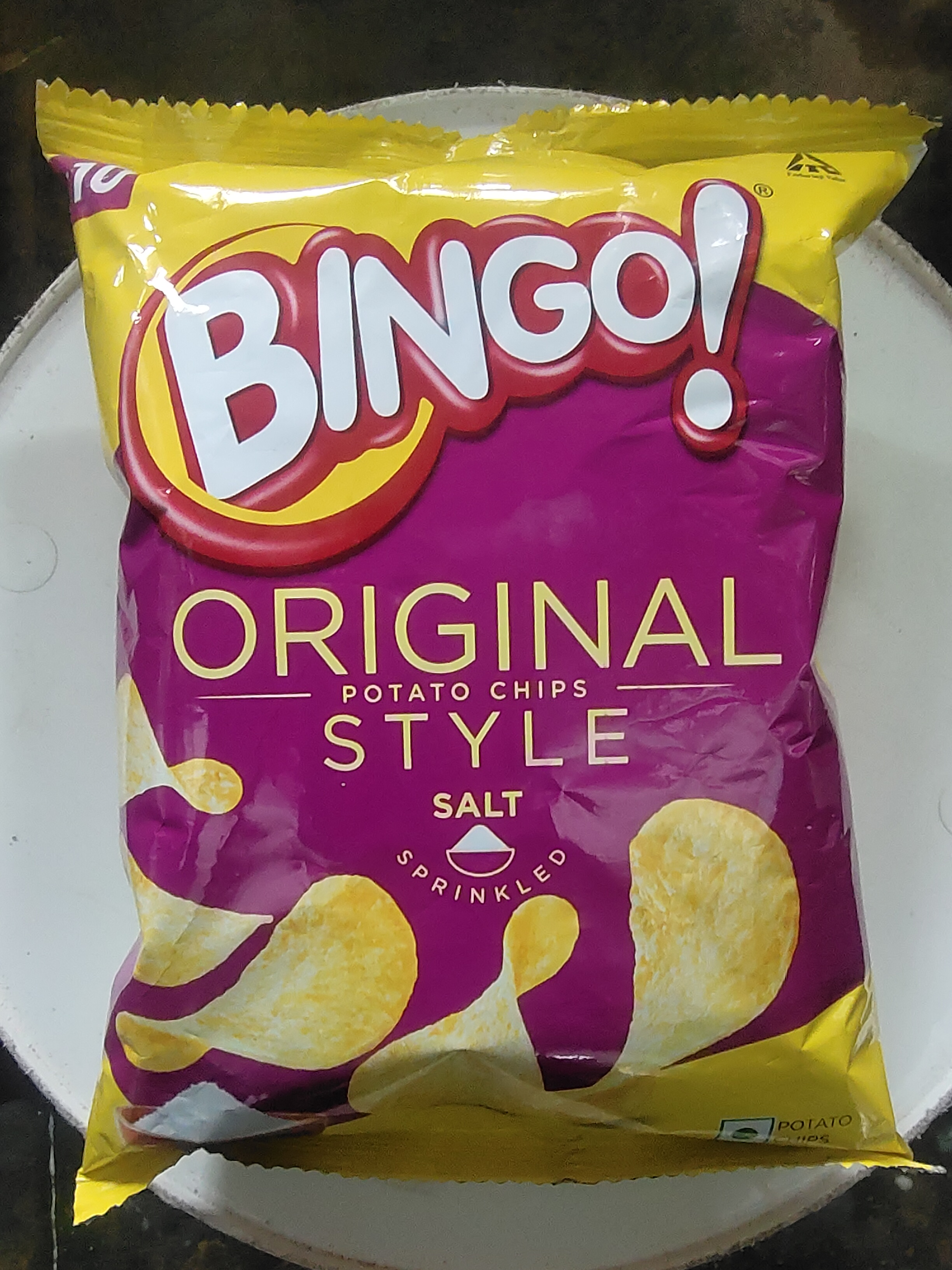 Bingo original style potato chips salt sprinkled