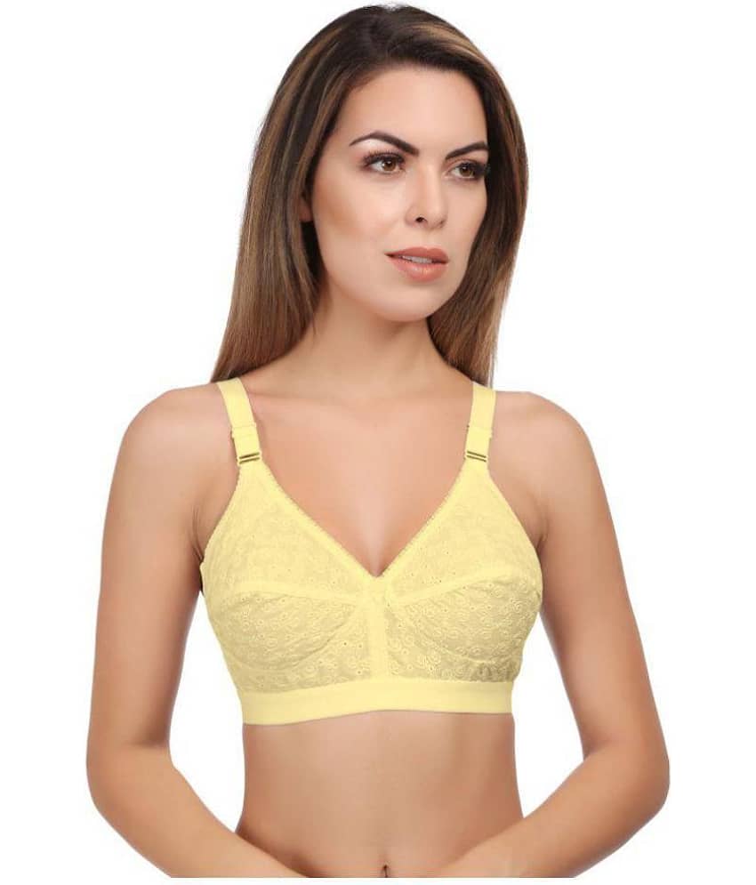 Eve's Beauty Pack of 2 Cotton Non Padded Women's Bralette Bra ( Beige ) view 2