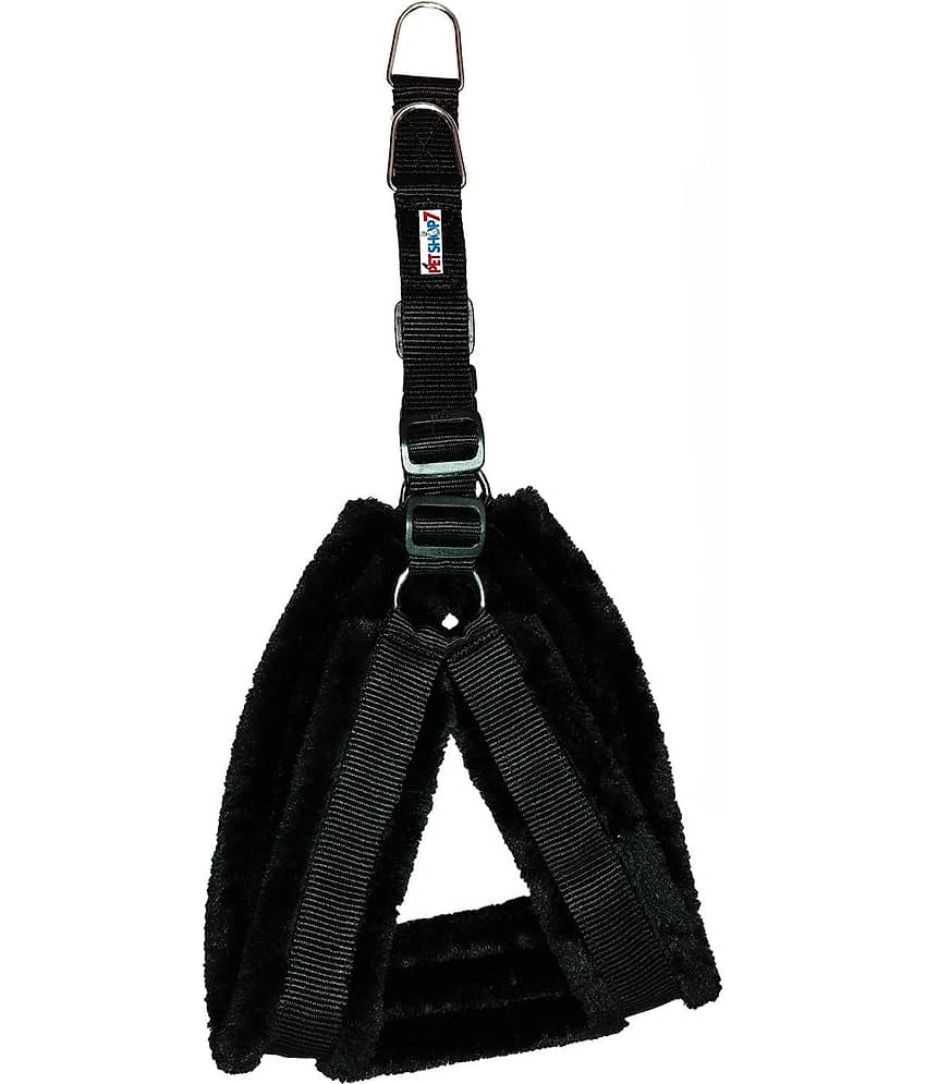 Petshop7 Fur Padded Nylon Dog Harness Dog Leash Rope Small (Chest Size - 23-28inch) view 2
