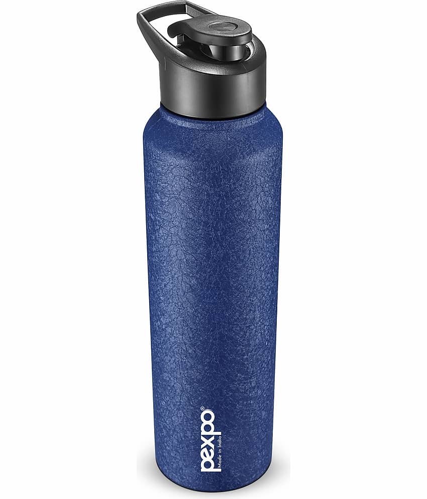PEXPO 750 ml Stainless Steel Sports Water Bottle (Set of 1, Red, Chromo) view 2
