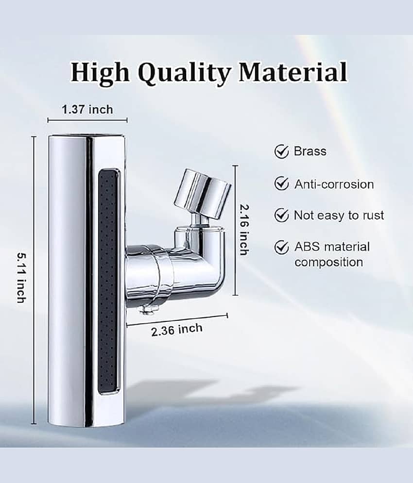 Eighteen Enterprise New 4-in-1 360° Rainfall Kitchen Sink Faucet with Waterfall Feature and Faucet Extender - Swivel Faucet for Washing Vegetables and Fruits | Lightweight, Rain Mode, Strong Sprayer Shower. view 2