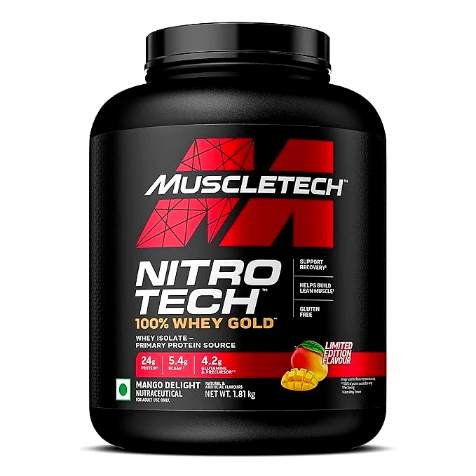 MuscleBlaze Biozyme Performance Whey Protein | Clinically Tested 50% Higher Protein Absorption (Colour - MANGODELIGHT, Size - 1.81kg) by Total Sporting And Fitness Solutions Pvt Ltd
