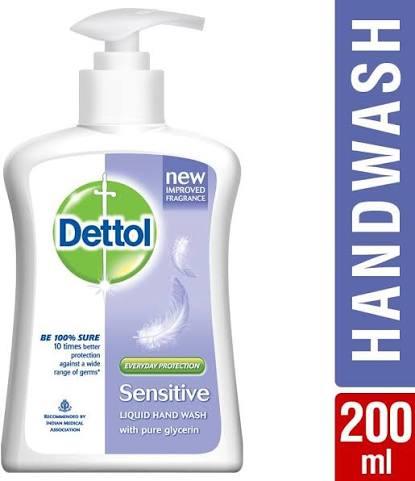 DETTOL HAND WASH SENSITIVE 200ML