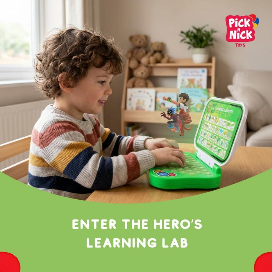 Educational Laptop Toy for Kids 4+ | Interactive Learning Computer with Keyboard | ABC, Letters, Words, Numbers, Spelling, Quiz & Object Recognition Learning Toy view 2