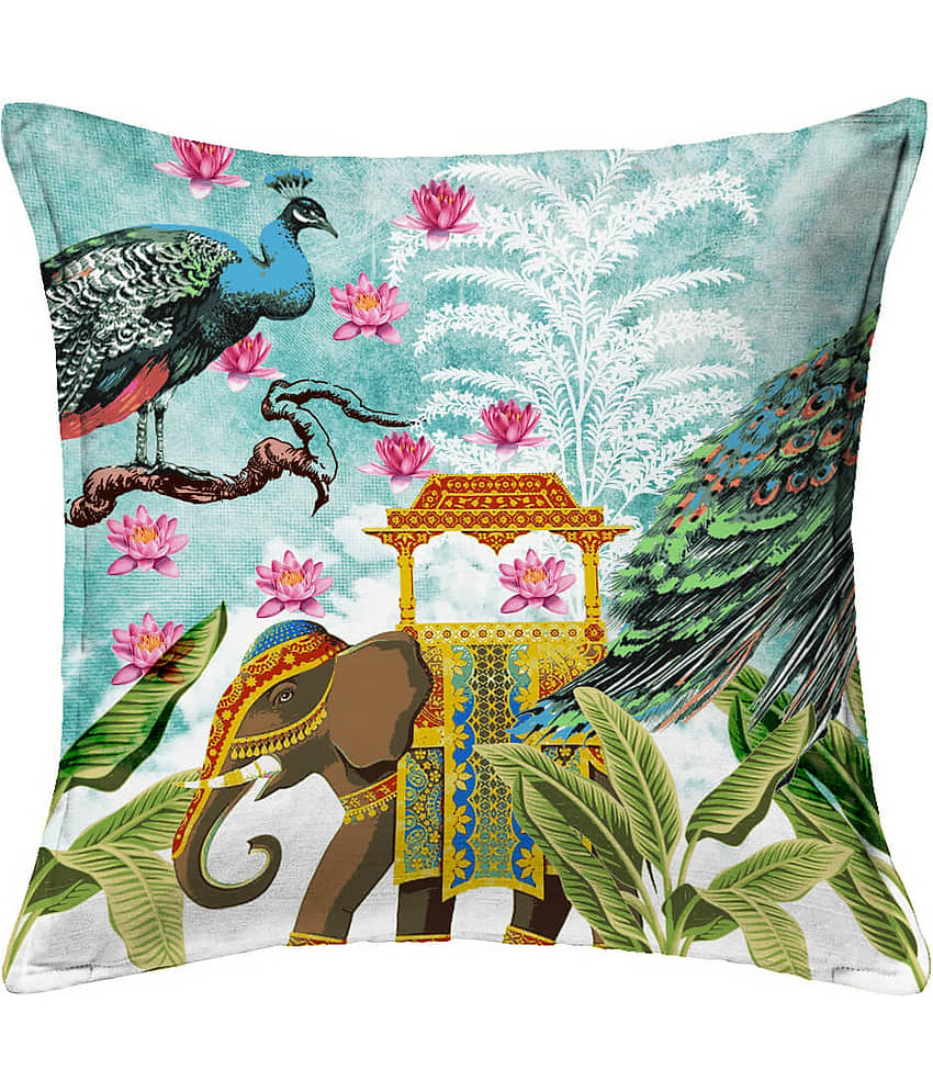 Houzzcode - Water Repellent Multi Polyester Pillow Covers 40x40x3 ( Pack of 1 ) view 2