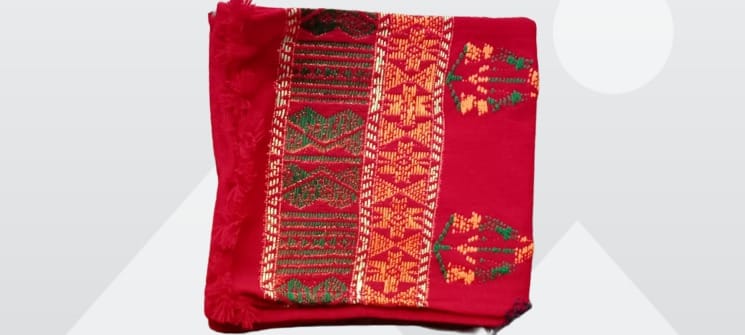 Assam Karbi Traditional Muffler/Poho/Scarf view 2