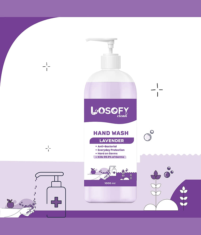 LOSOFY CLEAN Glass Cleaner Liquid Lavender 1000 mL