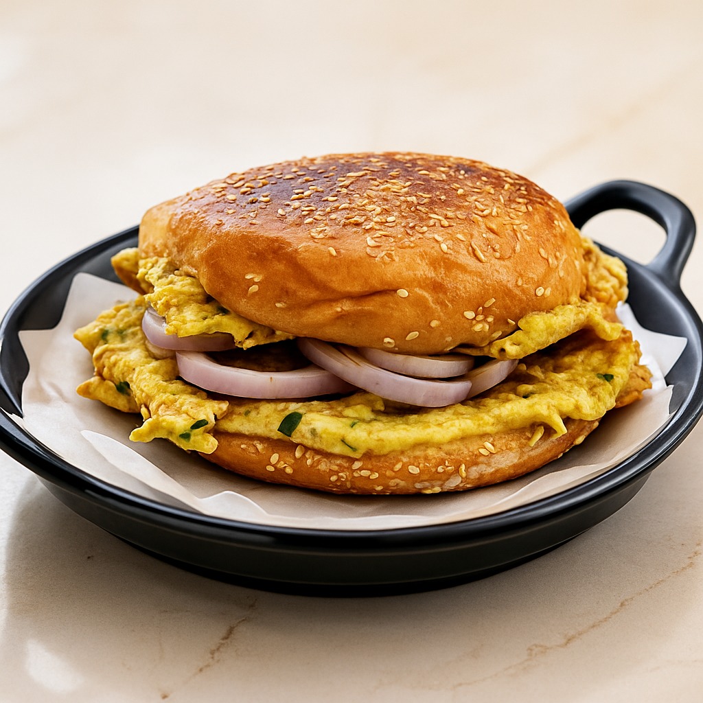 Bun masala omlette