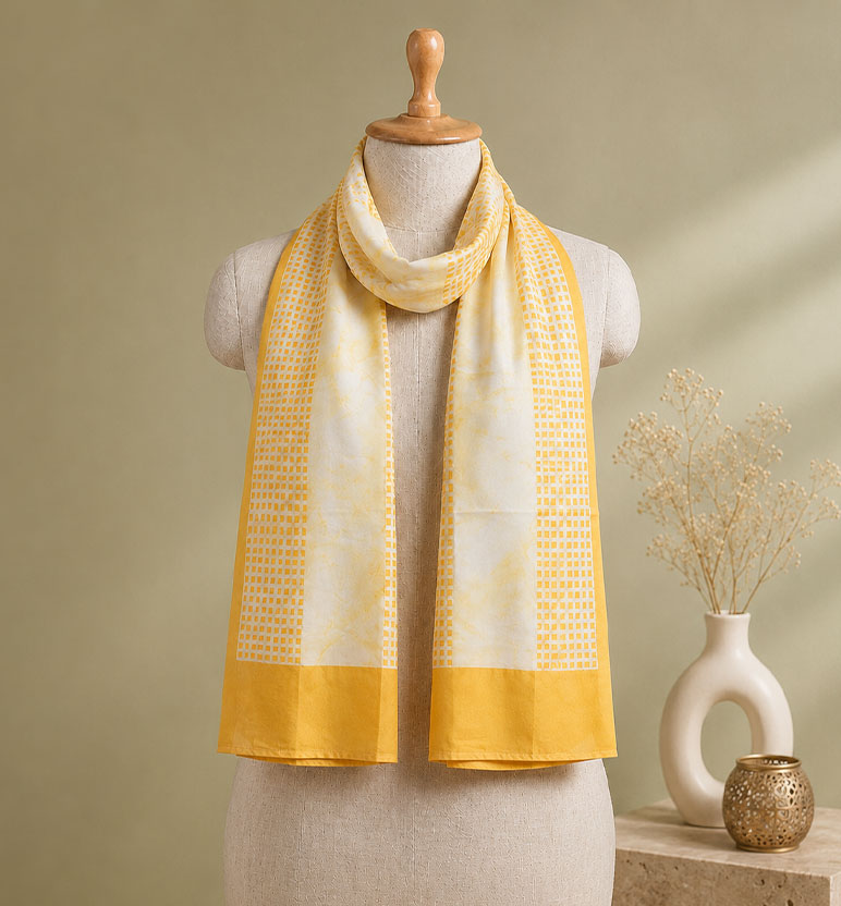 Handcrafted Batik Silk Stole