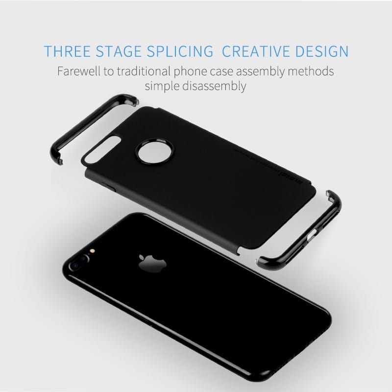 Memumi Wise Series Hybrid Logo Cut Hard Rugged Back Cover for Apple iPhone 7 Plus, Shockproof - Blue (5.5") view 2