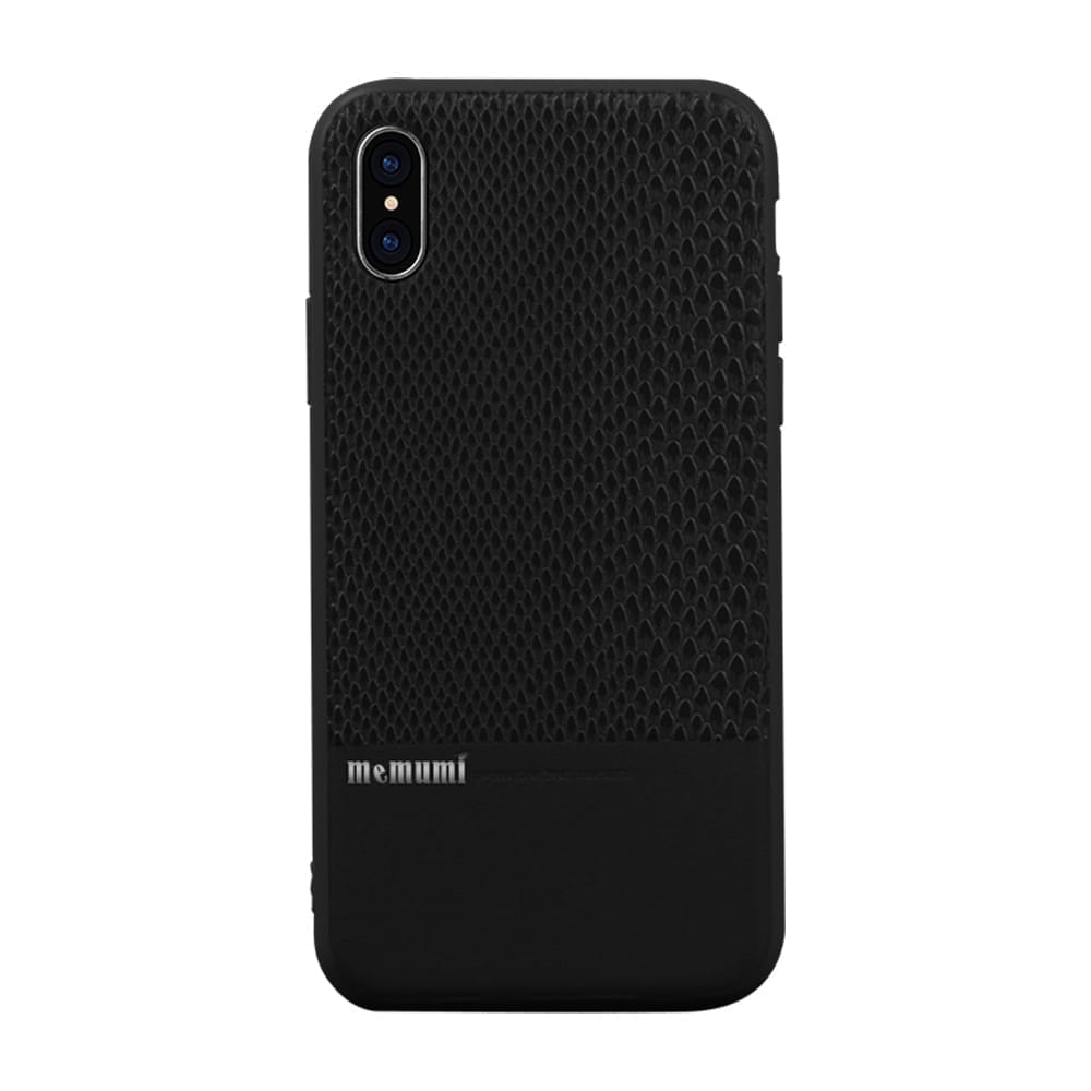 Memumi Heroic Series Back Leather Cover for Apple iPhone X/10 PremiumTPU + PC + PU - Black (5.8") view 2