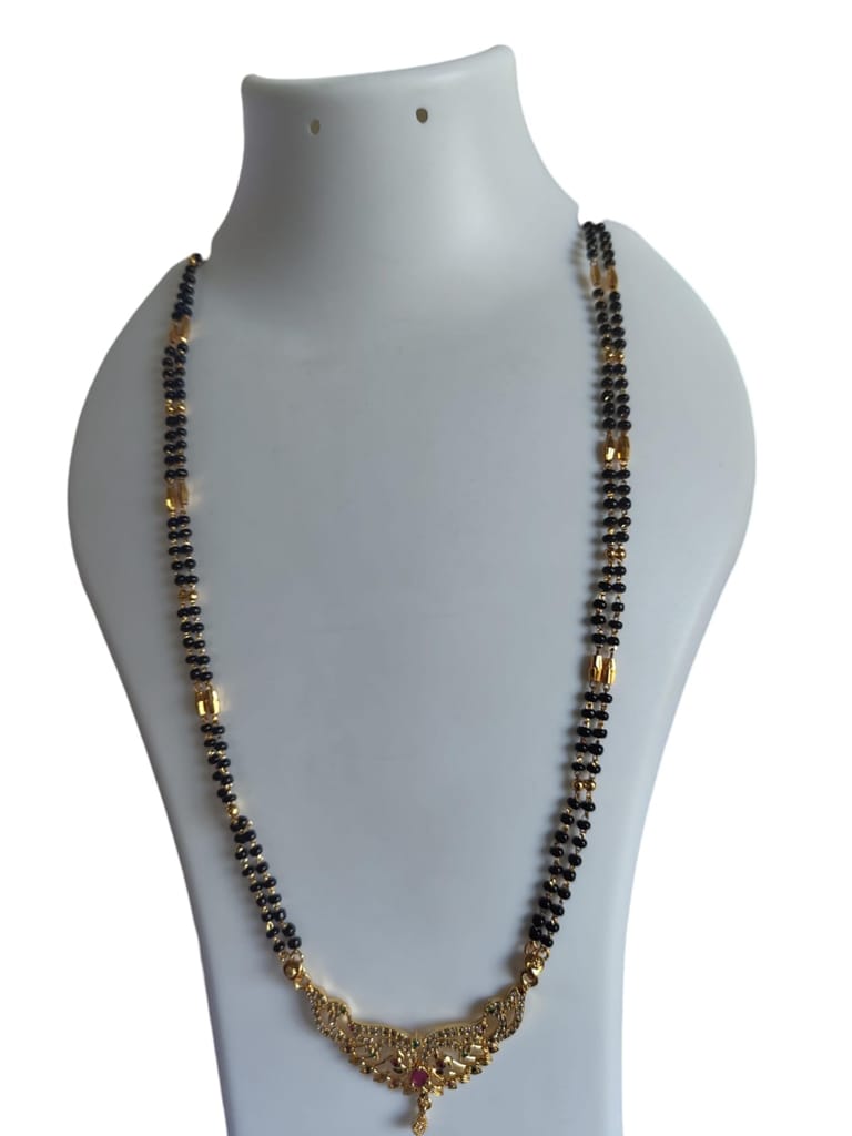 Black Beads Traditional Mangalsutra For Women view 2