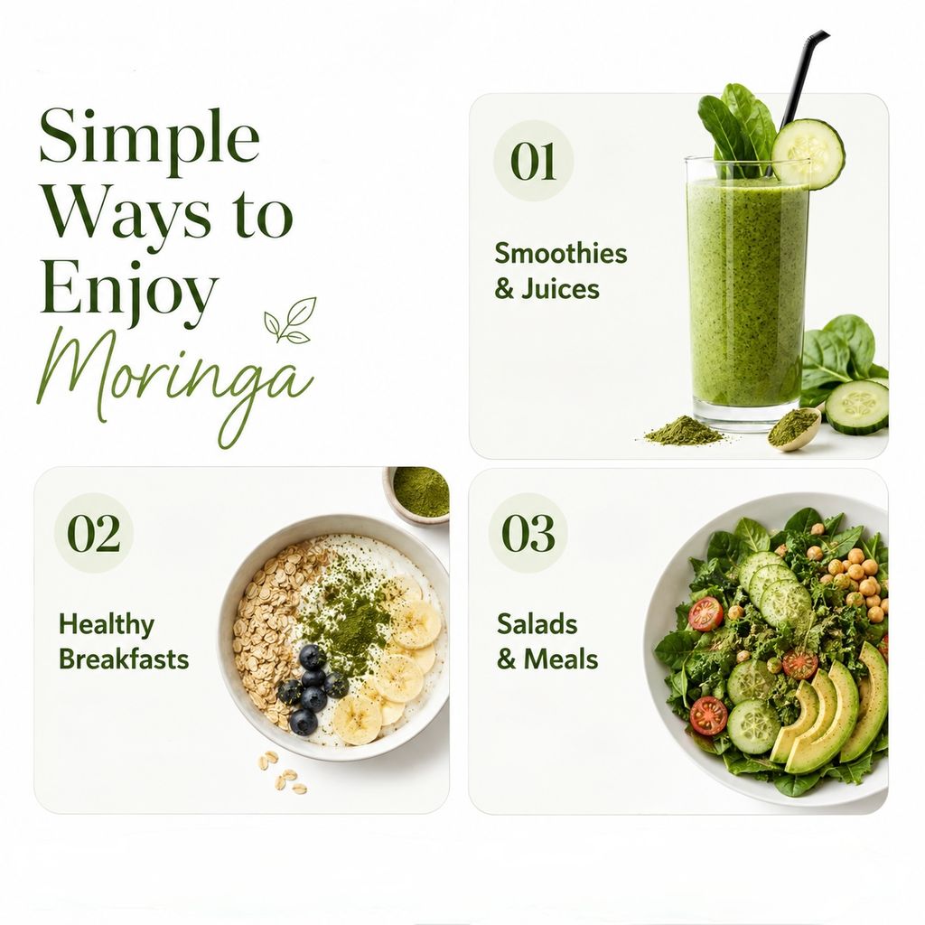 Moringa Powder | 100% Pure Moringa Leaf Powder for Daily Wellness & Nutrition | No Additives | MR Organics view 2