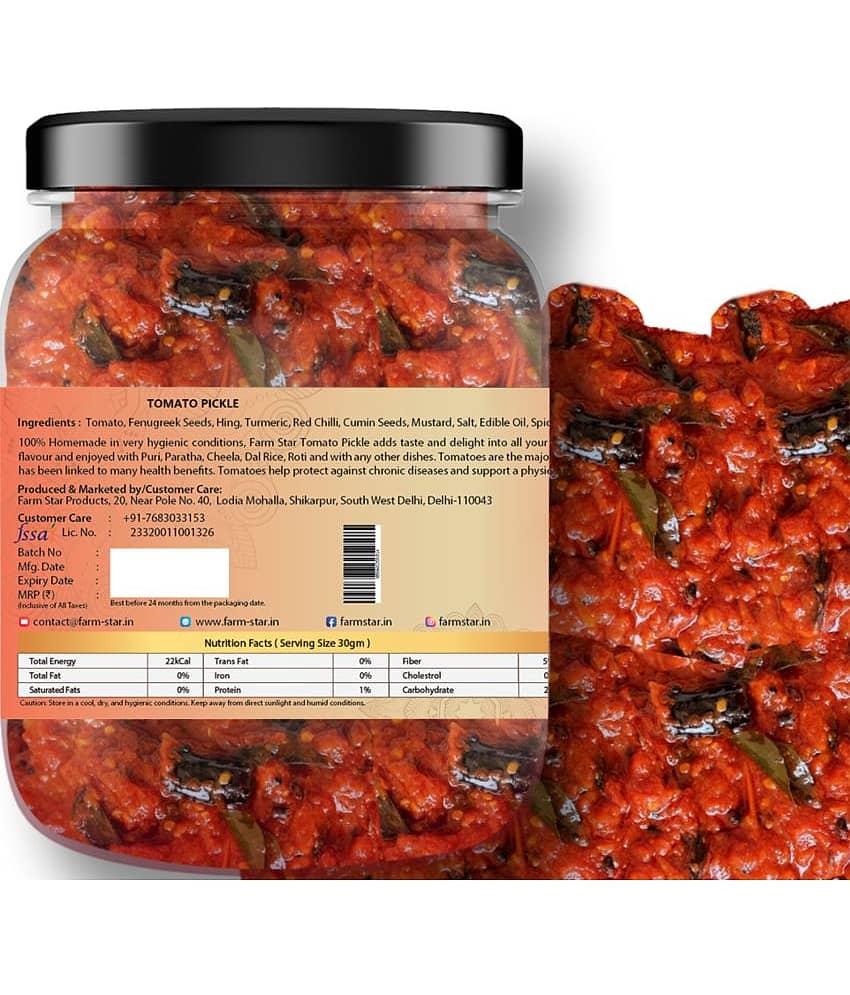 Farm Star Tomato (Sour, Sweet & Spicy) Fruit & Vegetable Pickle 400 g view 2