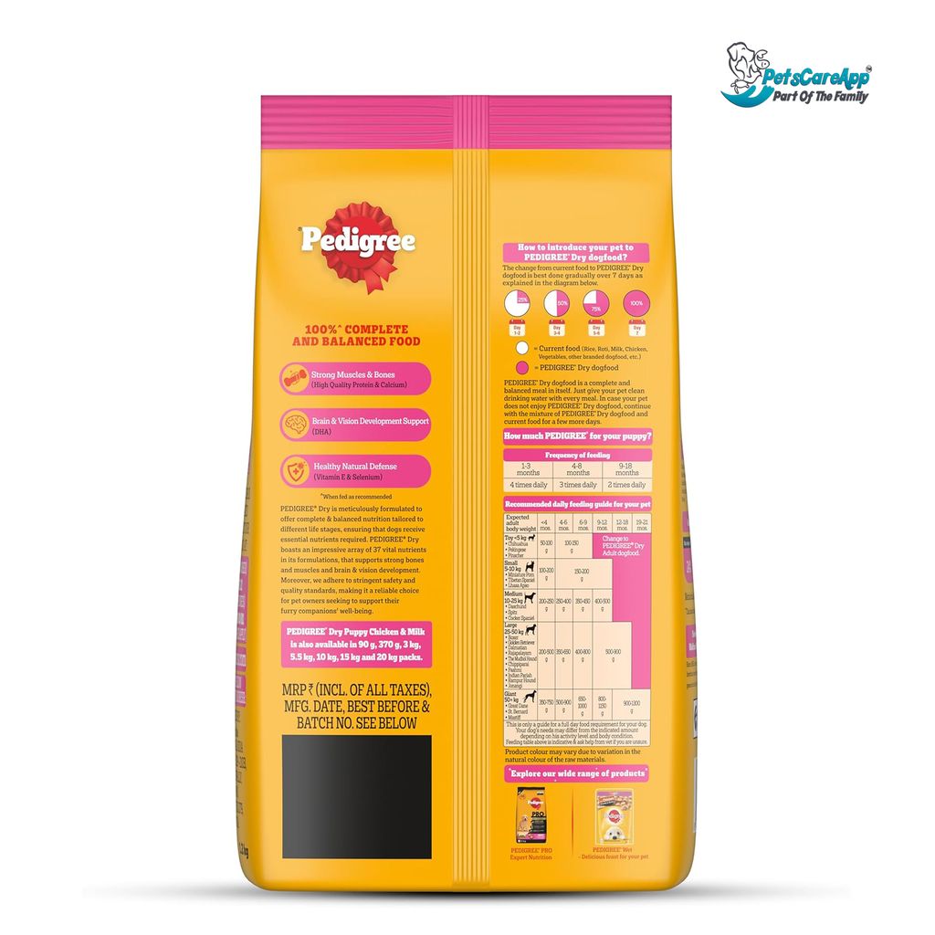 Pedigree Puppy Dry Dog Food, Chicken & Milk view 2
