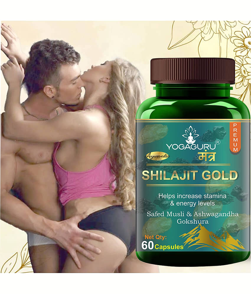 Pure Natural & Herbal Shilajit Gold Capsules - 60 Capsules, 500MG -