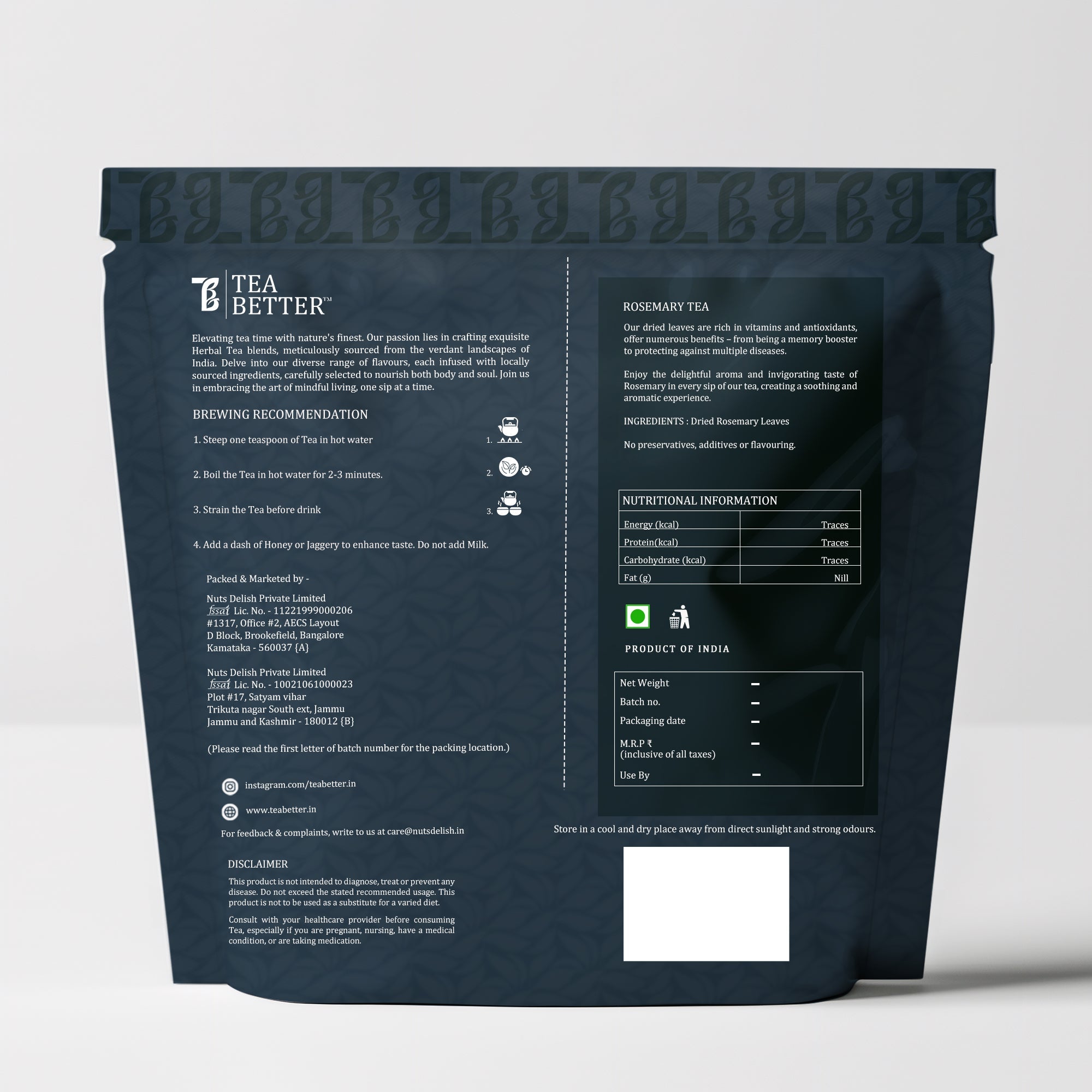 Rosemary Tea Leaves Trial Pack view 2
