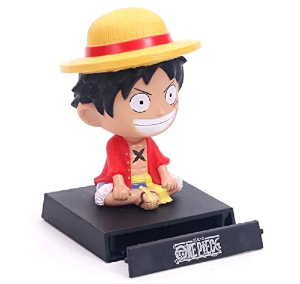 Super Hero Monkey D. Luffy Action Figure Limited Edition Bobblehead Car Dashboard view 2