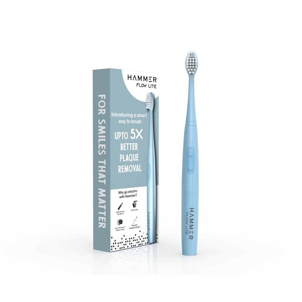 Hammer Flow Lite Electric Toothbrush with 120 Days Battery Backup view 2