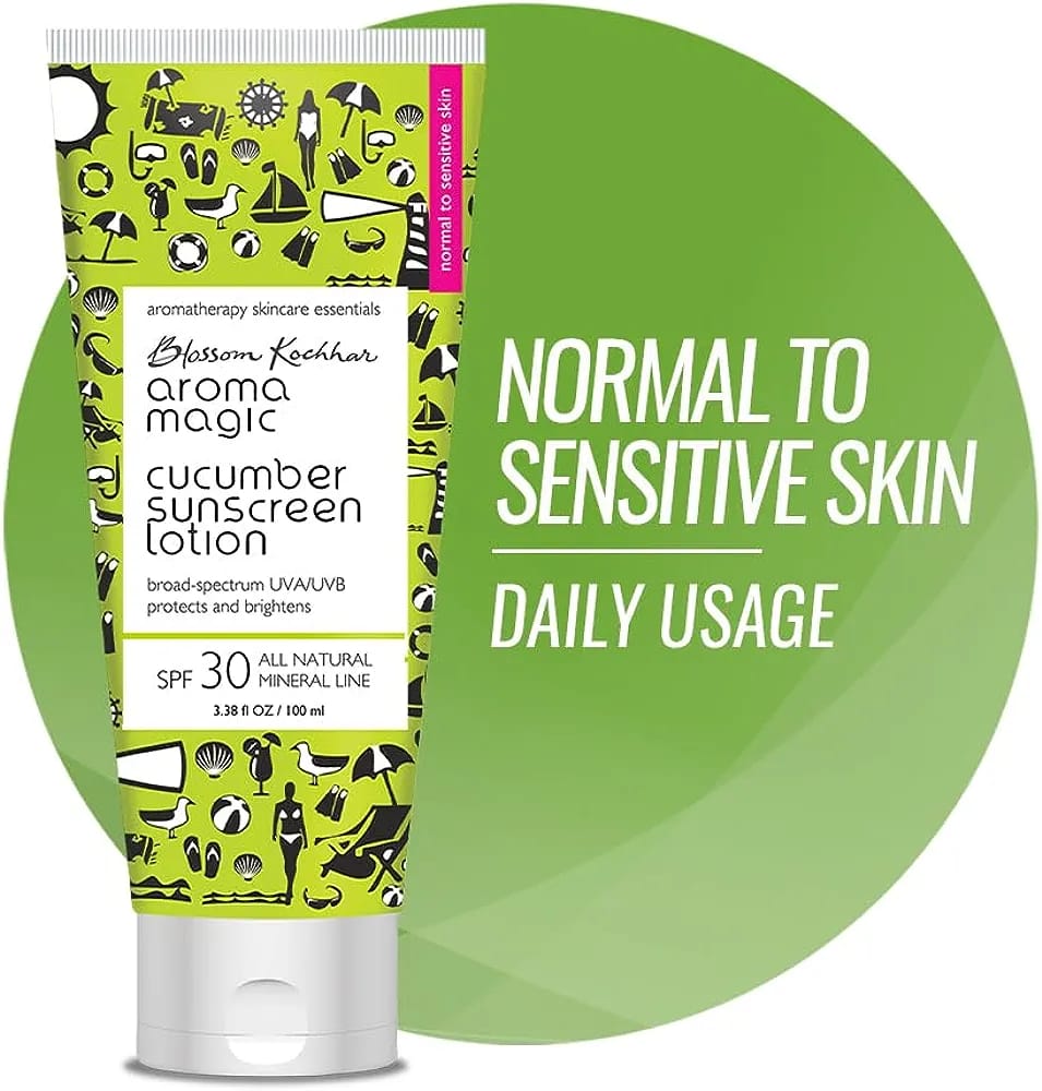Aroma Magic Cucumber Sunscreen Lotion SPF 30 UVA/UVB All Natural Mineral Line (100ml) view 2