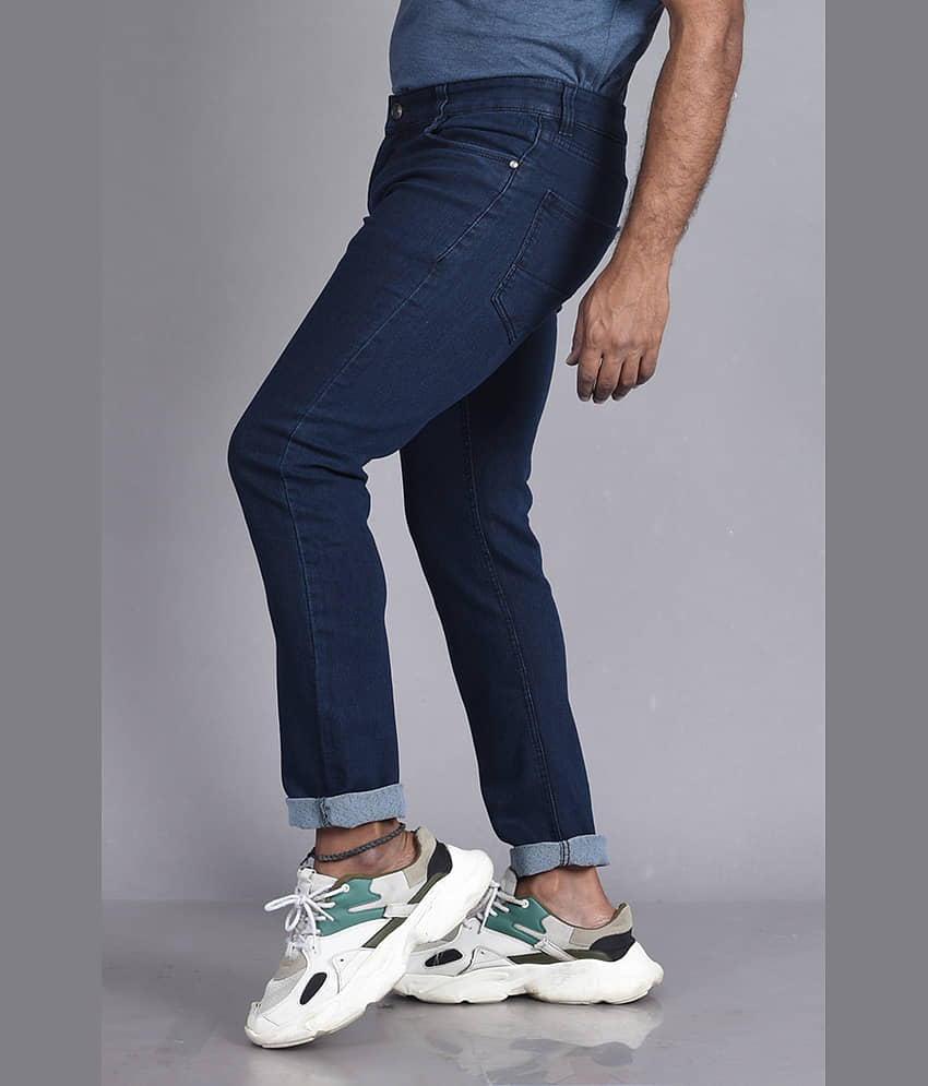 Aflash Slim Fit Basic Men's Jeans - Blue ( Pack of 1 ) view 2