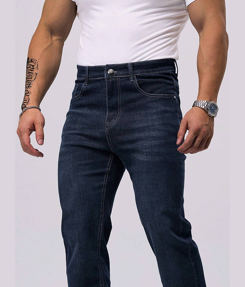 Stylefabs Regular Fit Clean Look Men's Jeans - Blue ( Pack of 1 ) view 2