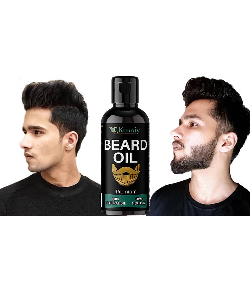 KURAIY Beard Growth Oil 100% Natural Beard Growth Oil Products For Men PACK OF 1 view 2