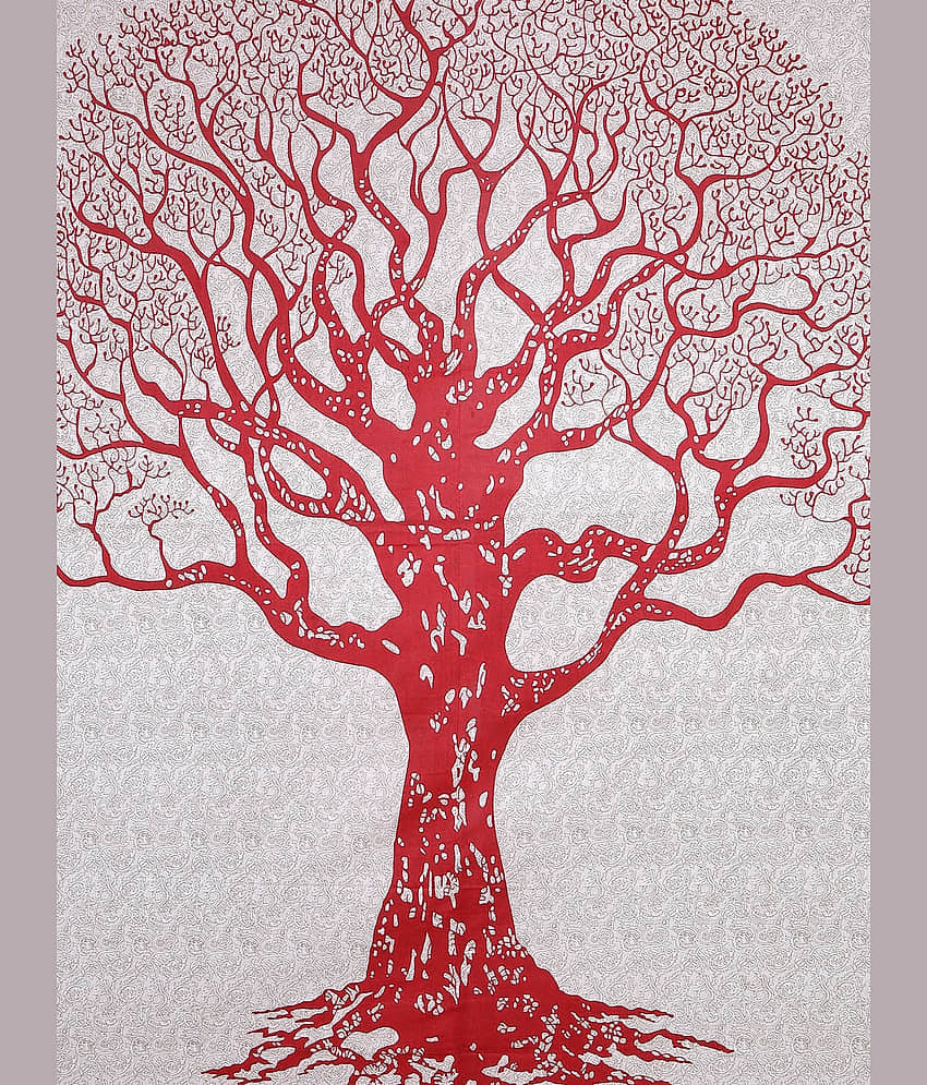 Uniqchoice Cotton Double Bedsheet ( Red ) view 2