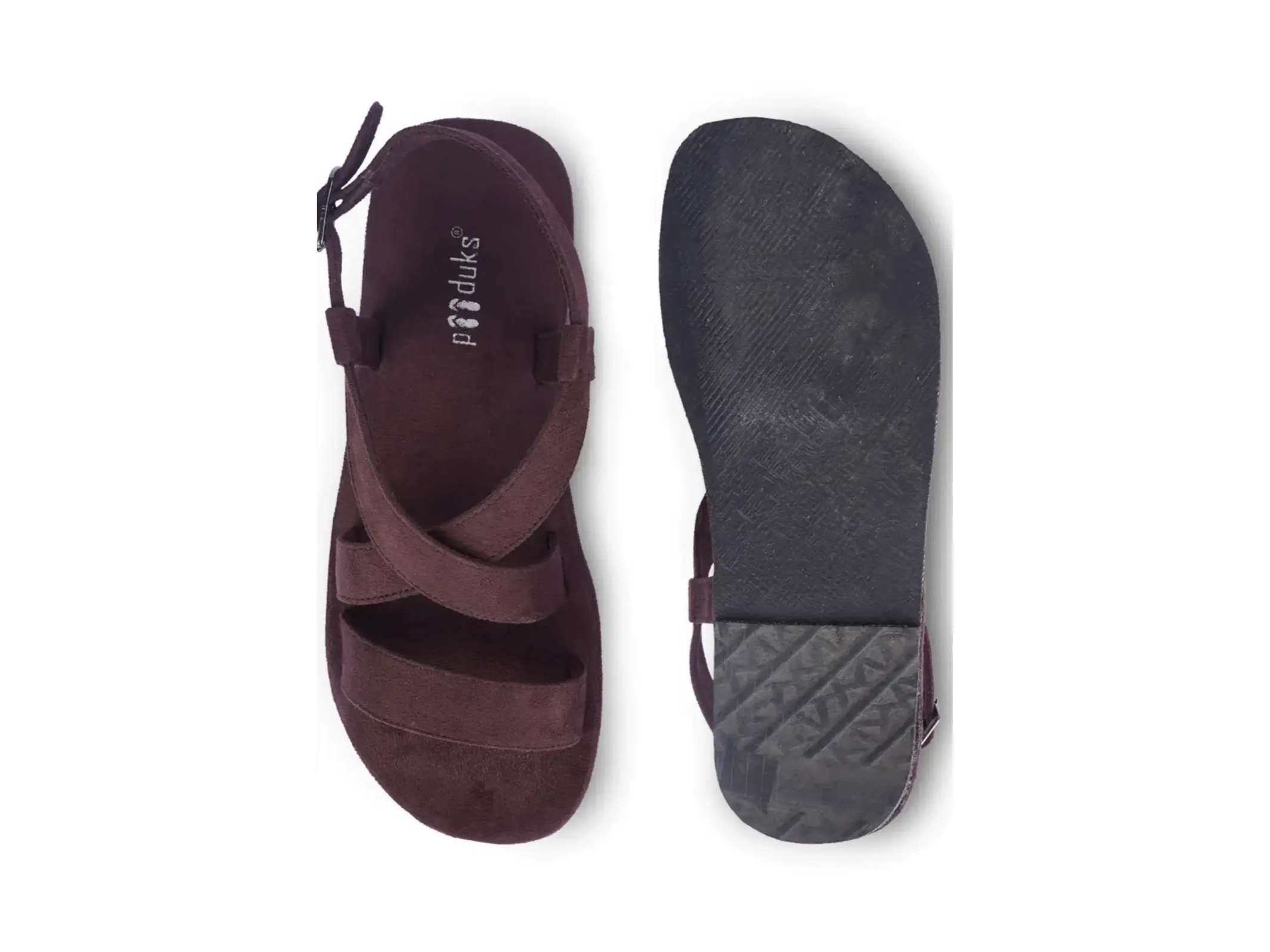 Paaduks Calor Brown Flat Sandals For Men - UK 8 view 2