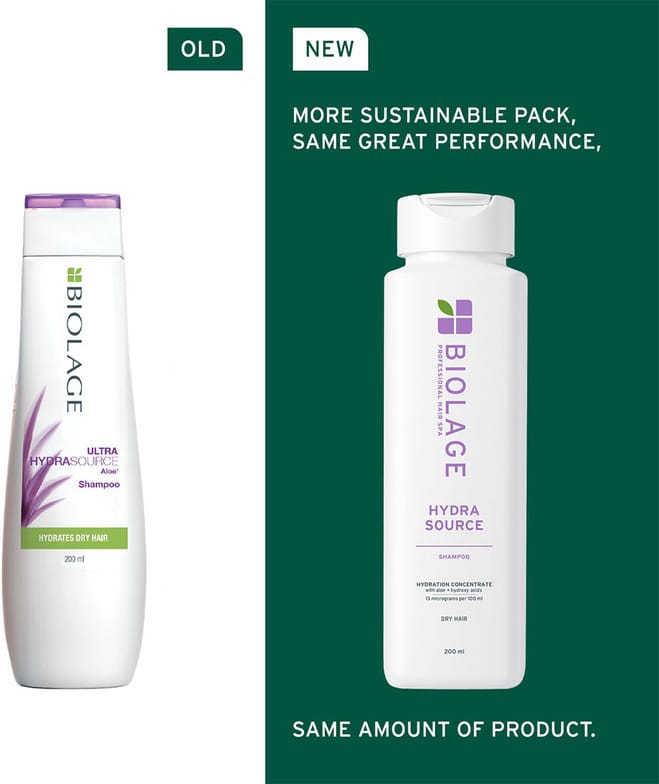 Biolage Hydrasource Plus Professional Shampoo and conditioner Combo, Moisturizes & Hydrates Dry Hair (200ml + 100ml) view 2