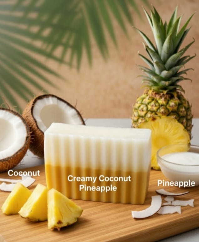 Creamy Coconut Pineapple Soap view 2