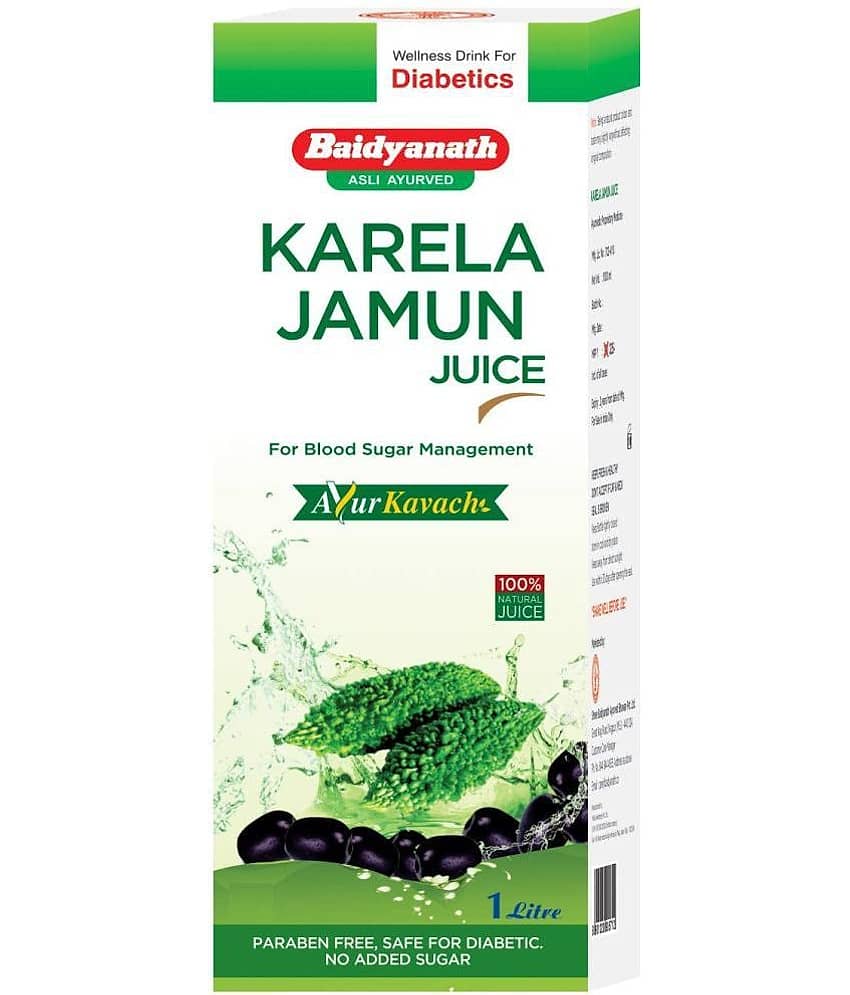 Baidyanath Karela Jamun Juice ,Madhumehari Granules Liquid 2 gm view 2