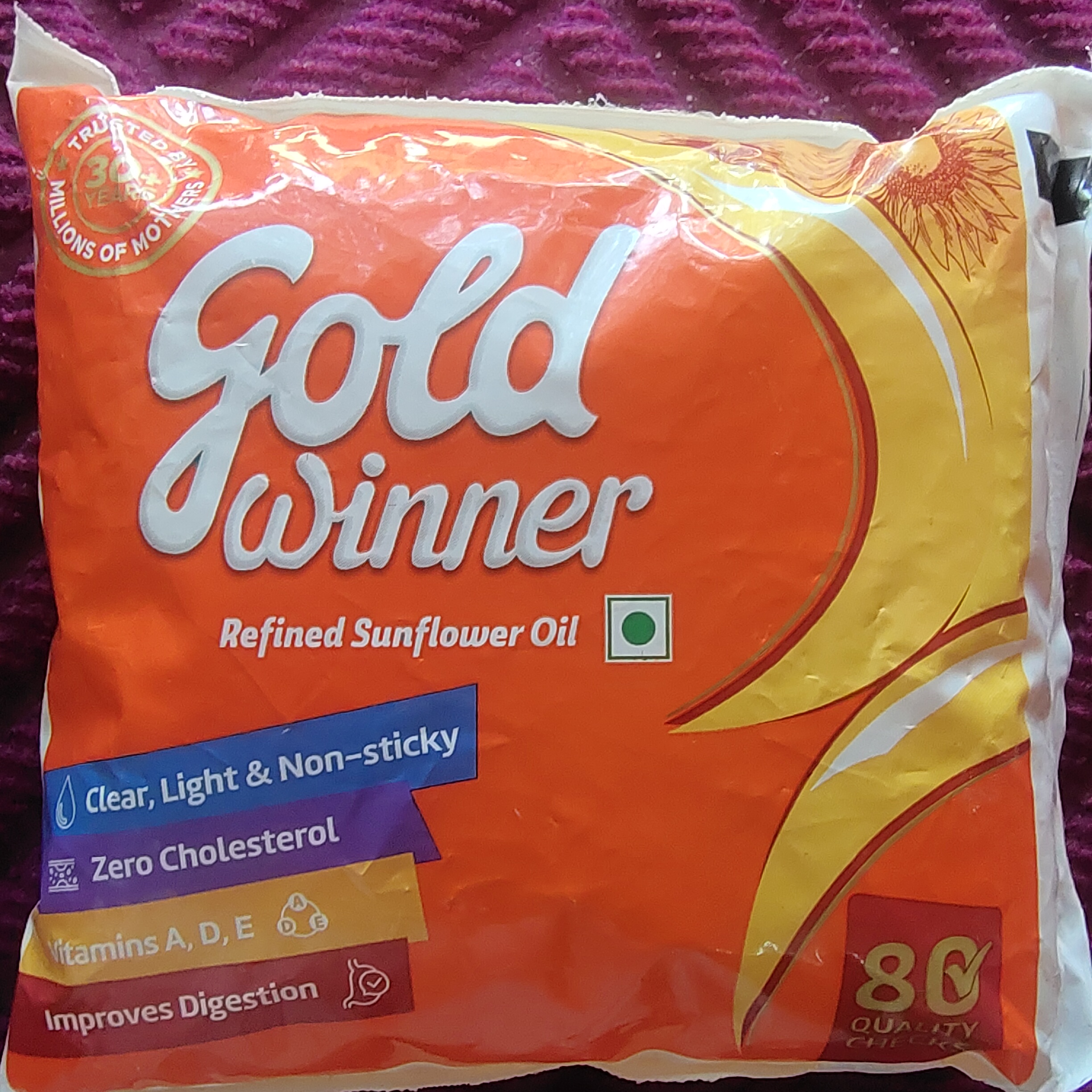 Gold winner refined sunflower oil