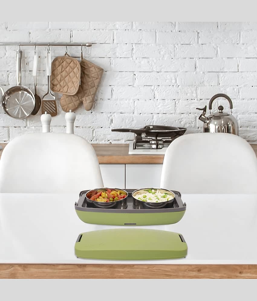 Jaypee Plus Hotpots Stainless Steel Electric Lunch Box 2 - Container ( Pack of 1 ) view 2