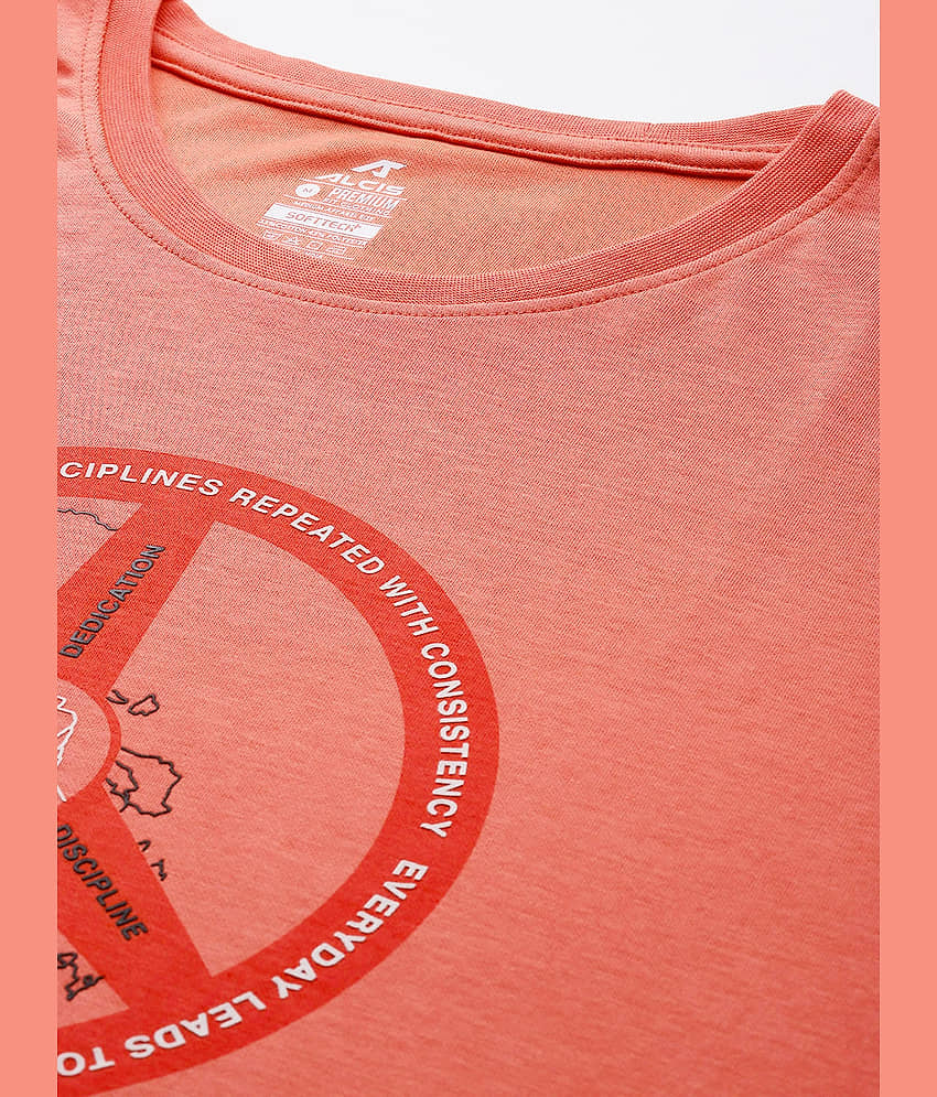 Alcis Coral Polyester Regular Fit Men's Sports T-Shirt ( Pack of 1 ) view 2