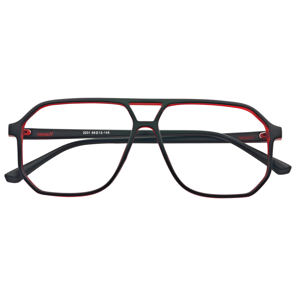 Grey Matt Full Rim Geometric For Man view 2