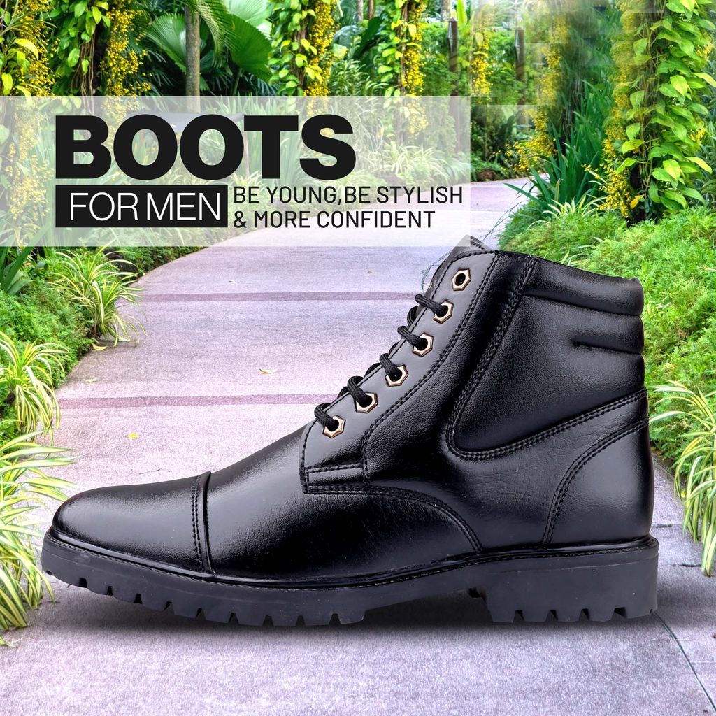 New Stylish Men's Trendiest High-End Fashion Boots view 2
