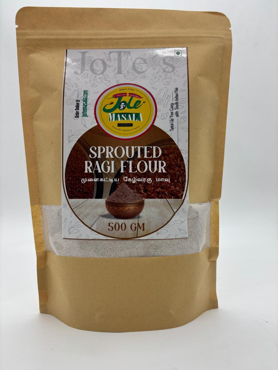 Sprouted Ragi Flour - 500gm view 2